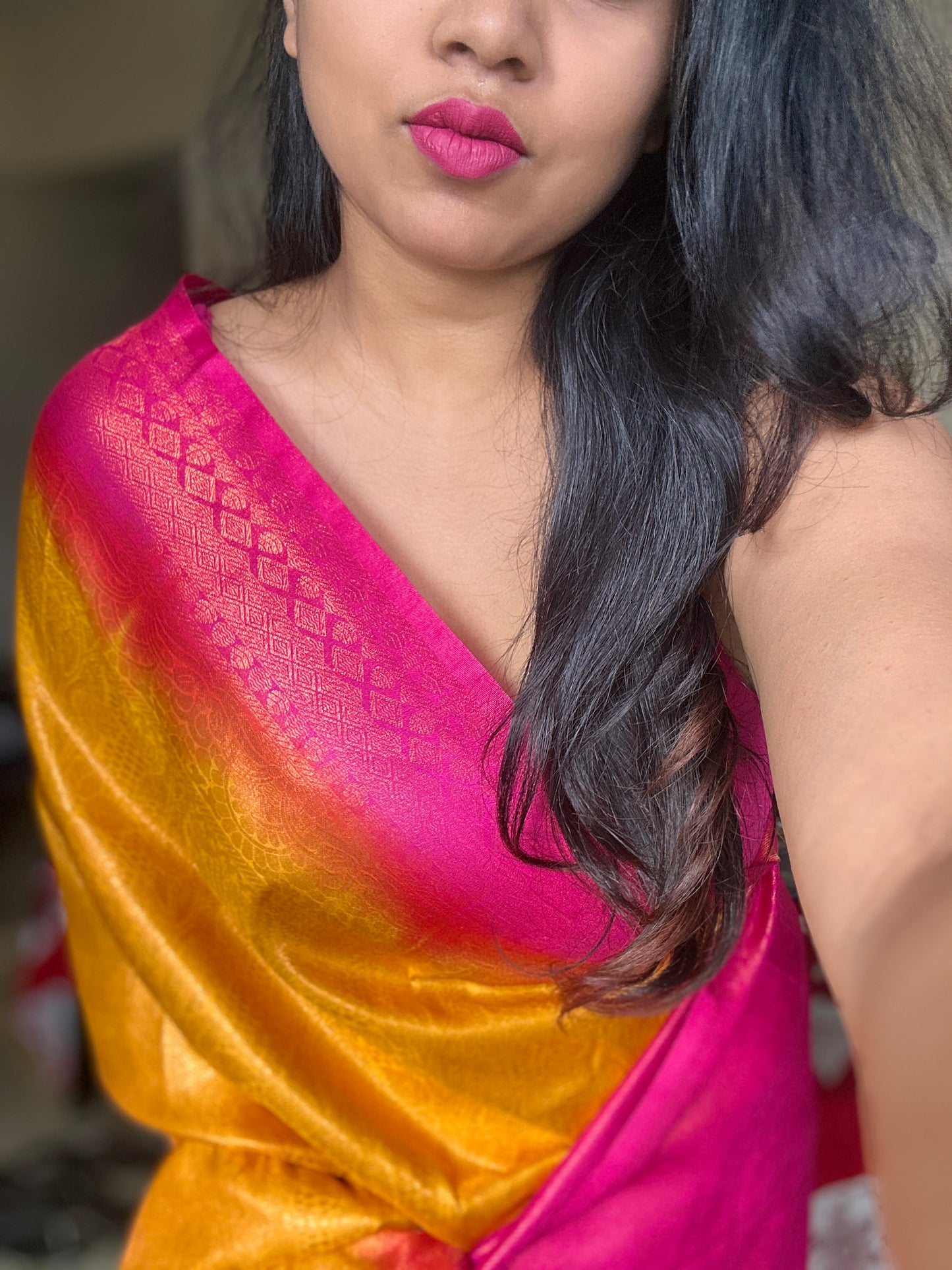 Sunshine Glow Silk Saree