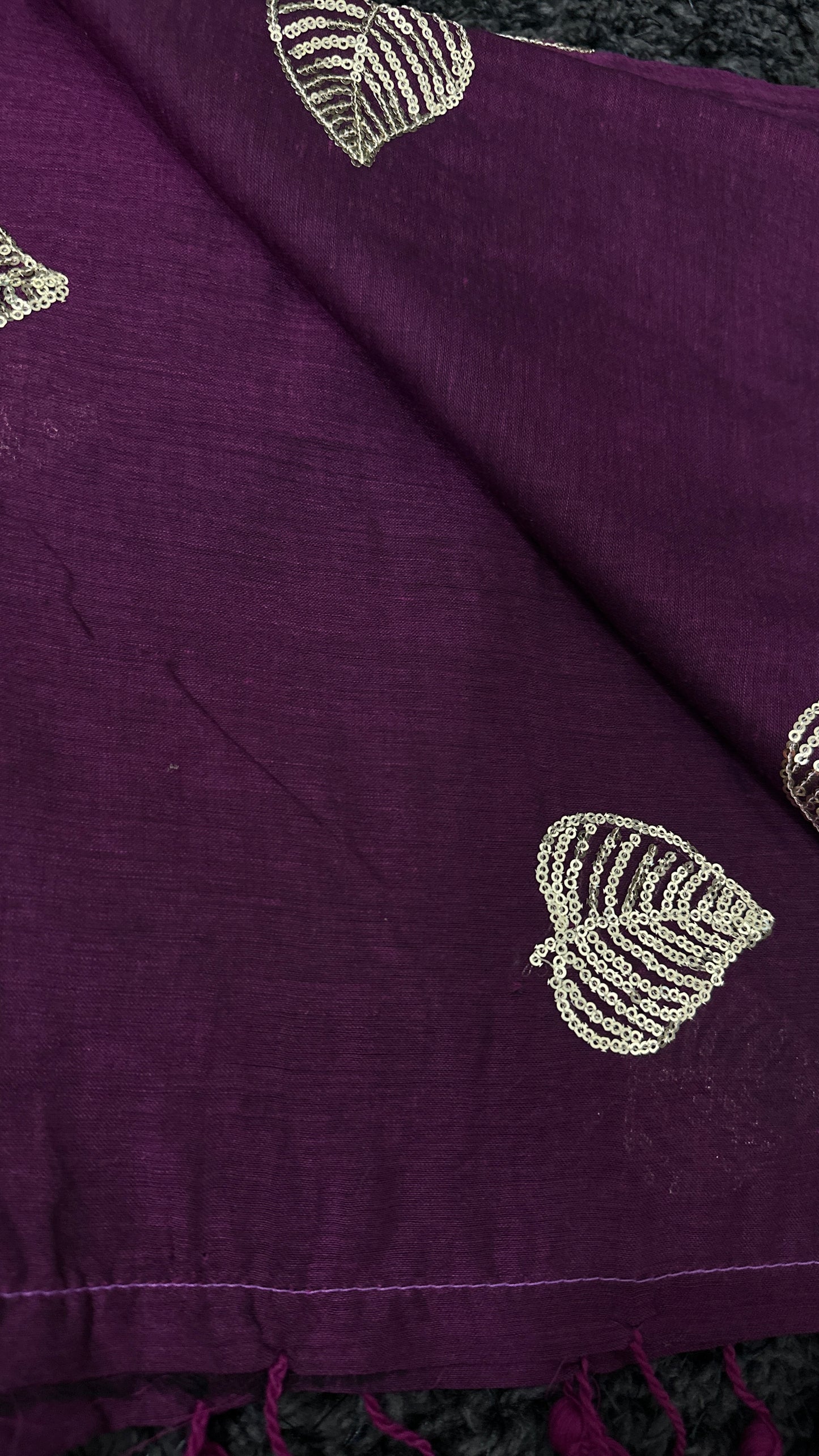 Mul Cotton Sequence Work Saree