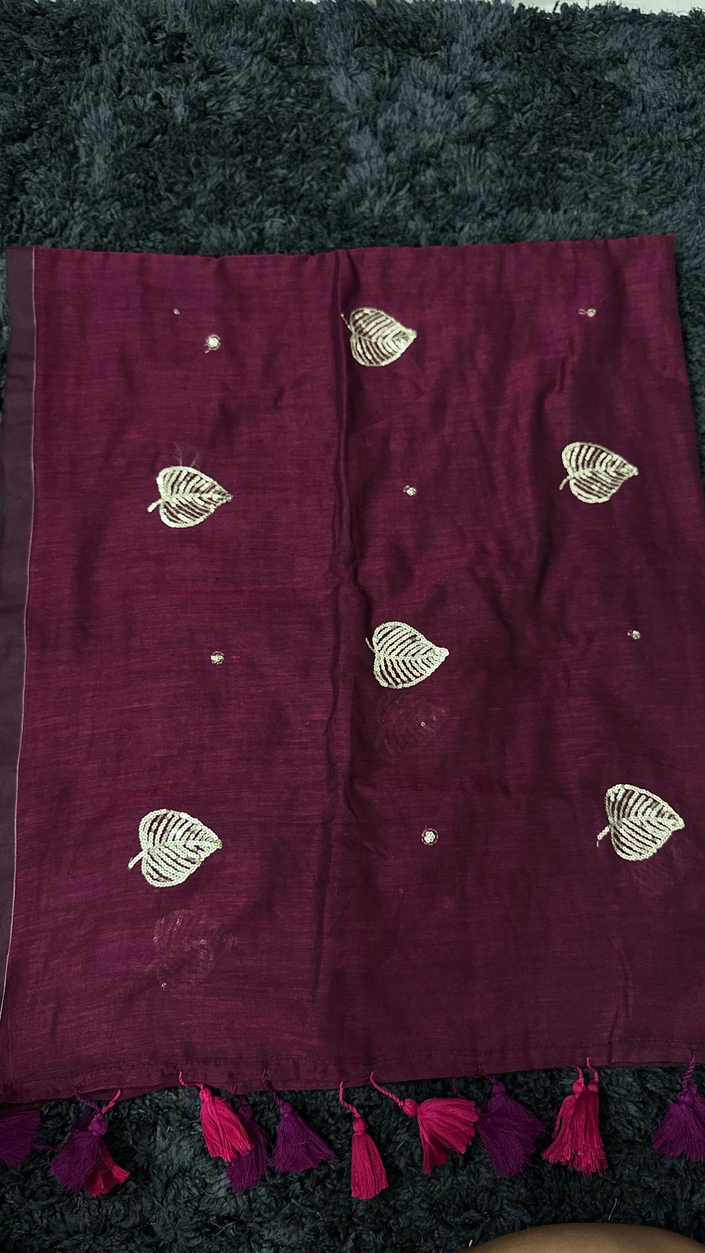 Mul Cotton Sequence Work Saree
