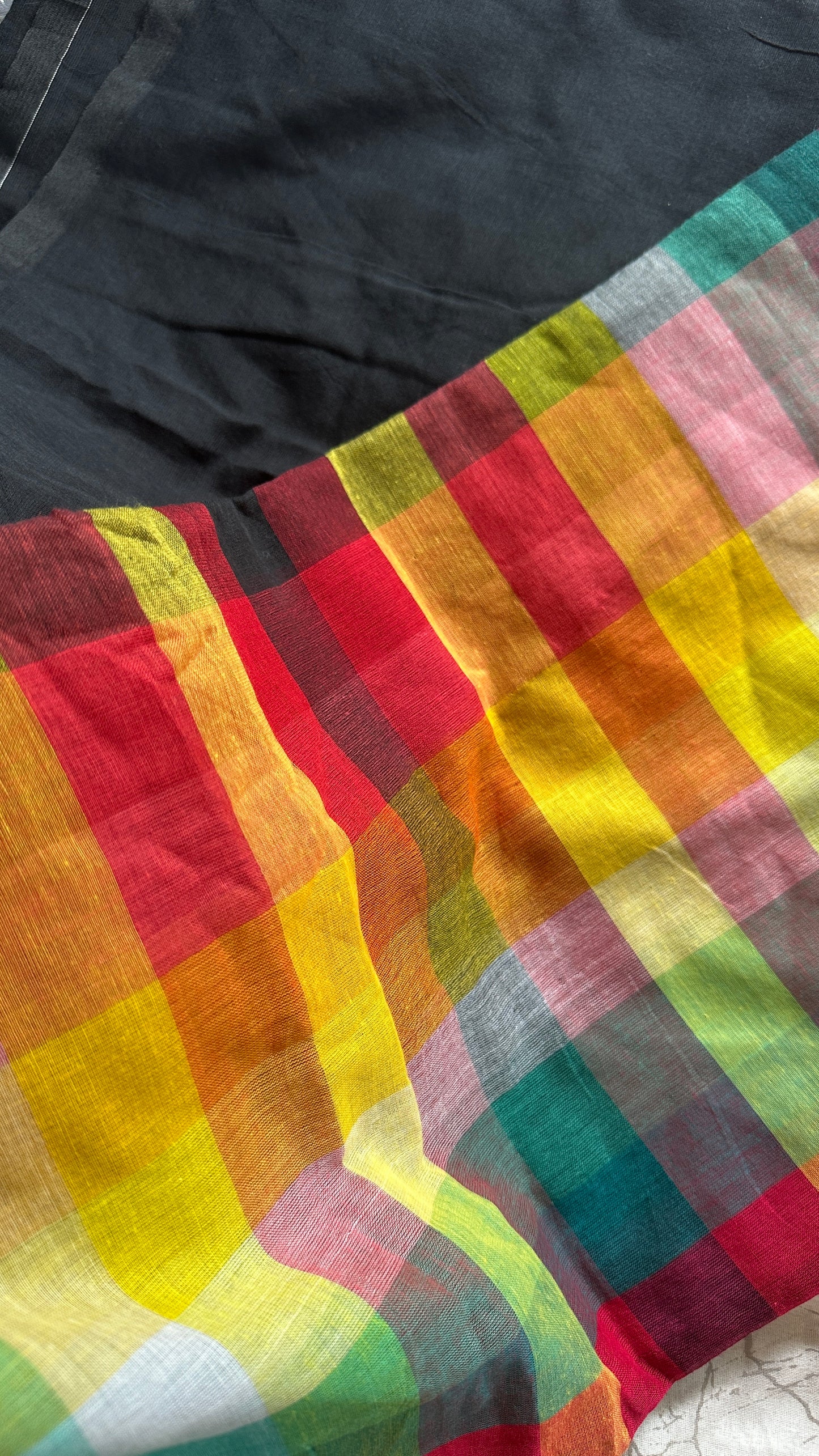 Rainbow Cotton Saree