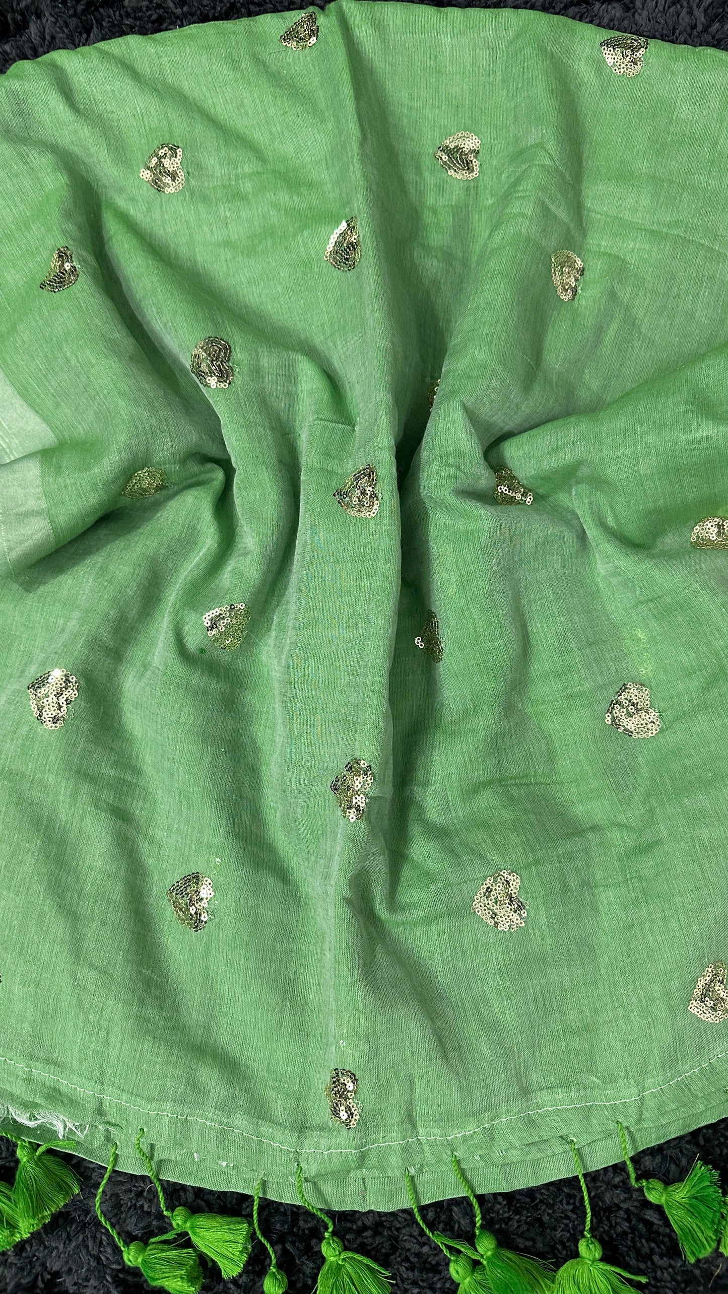 Mul Cotton Sequence Work Saree