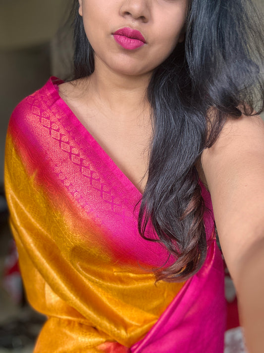 Sunshine Glow Silk Saree