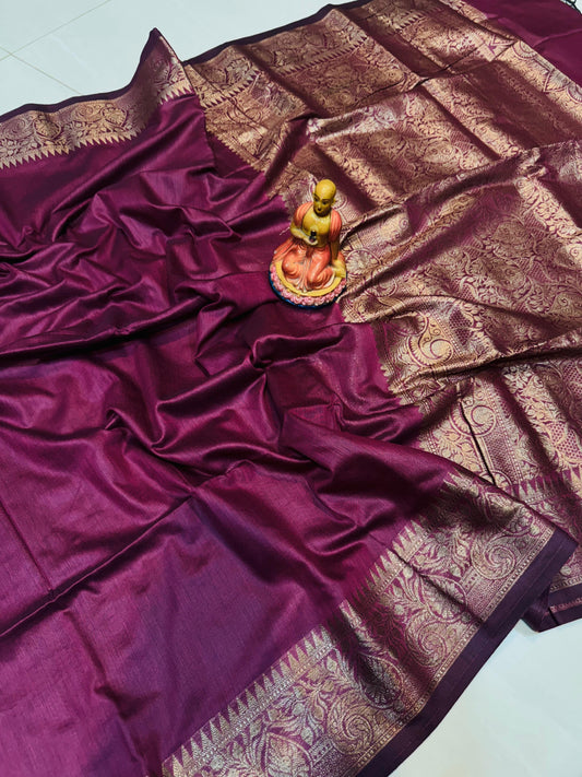 Muga Cotton Silk Saree