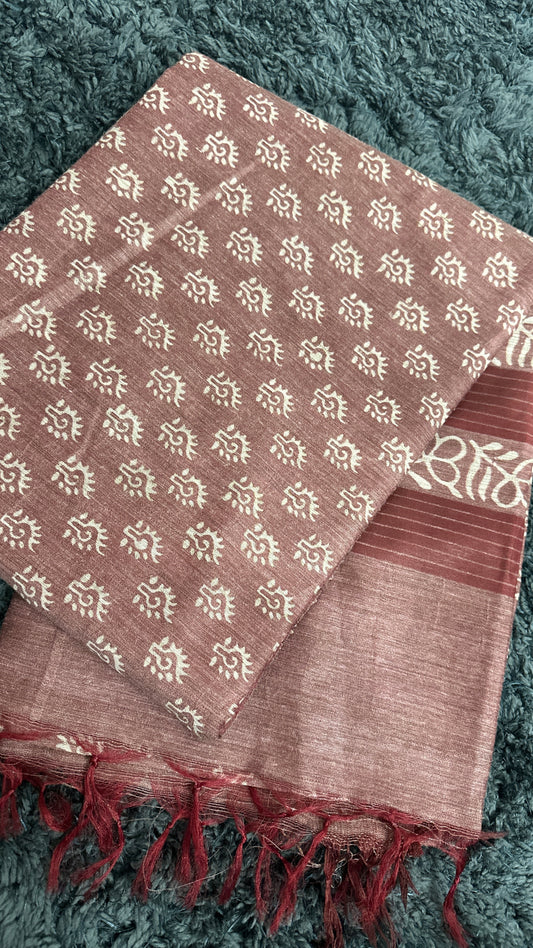 Soft Semi Tussar Saree