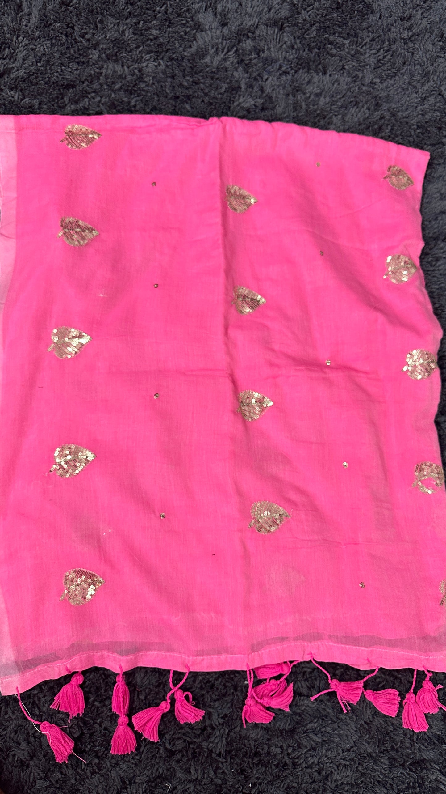Mul Cotton Sequence Work Saree