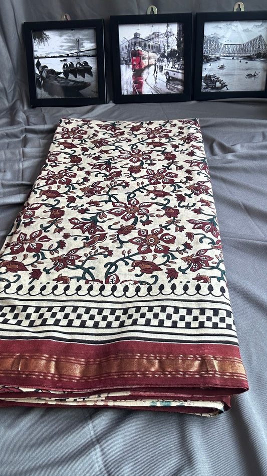Kalamkari Cotton Saree
